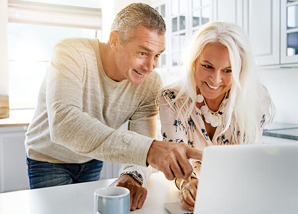 Couple on Laptop